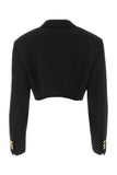 Palm Angels Women Black Polyester Blend Boyfriend Blazer
