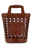 Etro Women Caramel Leather Bucket Bag