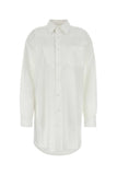 Maison Margiela Women White Poplin Shirt Mini Dress