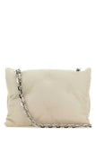 Maison Margiela Women Chalk Nappa Leather Small Glam Slam Flap Crossbody Bag