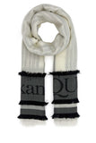 Alexander Mcqueen Women Ivory Wool Blend Foulard