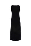 Jil Sander Women Black Stretch Cotton Blend Dress