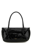 Jil Sander Women Black Leather Small Knot Handle Handbag