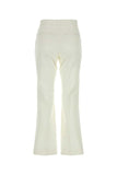 Jil Sander Women White Cotton Pant