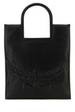 Mcm Women Black Nappa Leather Aren Shopping Bag