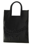Mcm Women Black Nappa Leather Aren Shopping Bag