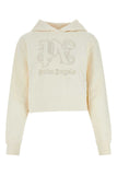 Palm Angels Women Ivory Cotton Sweatshirt
