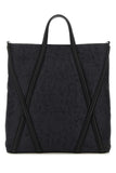 Alexander Mcqueen Men Black Nylon The Harness Shopping Bag