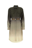 Prada Women Multicolor Twill Shirt Dress