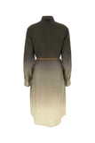 Prada Women Multicolor Twill Shirt Dress