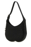 Burberry Women Black Leather Small Chess Shoulder Bag