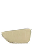 Burberry Women Pastel Green Leather Micro Shield Crossbody Bag