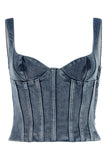 Off White Women Stretch Denim Bodice