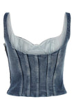 Off White Women Stretch Denim Bodice