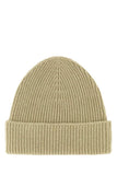 Burberry Women Khaki Cashmere Beanie Hat