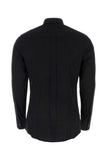 Dolce & Gabbana Men Black Stretch Poplin Shirt