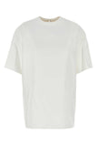 Valentino Garavani Women White Cotton Blend T-Shirt