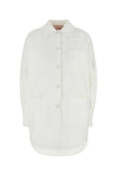 Valentino Garavani Women White Cotton Blend Oversize Jacket