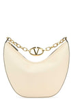 Valentino Garavani Women Ivory Leather Medium Hobo Vlogo Moon Shoulder Bag