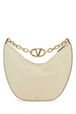 Valentino Garavani Women Ivory Leather Medium Hobo Vlogo Moon Shoulder Bag