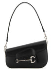 Gucci Women Black Leather Mini Gucci Horsebit 1955 Handbag