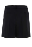 Valentino Garavani Men Black Wool Bermuda Shorts