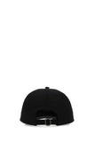 Valentino Garavani Men Black Gabardine Baseball Cap
