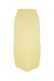 Bottega Veneta Women Yellow Stretch Cotton Blend Skirt