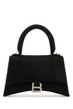Balenciaga Women Black Satin Small Hourglass Handbag