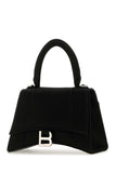 Balenciaga Women Black Satin Small Hourglass Handbag