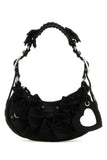 Balenciaga Women Black Satin Le Cagole Xs Shoulder Bag