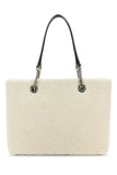 Balenciaga Women White Shearling Duty Free M Handbag