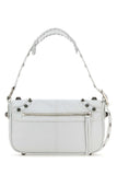 Balenciaga Men White Leather Le Cagole Xs Diy Metal Crossbody Bag