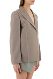 Fendi Women Dove Grey Mohair Blend Blazer