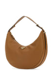 Prada Women Caramel Leather Big Arquã¨ Handbag