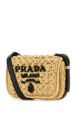 Prada Women Raffia Crossbody Bag