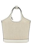 Prada Women Sand Canvas Handbag