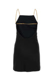 Palm Angels Women Black Jersey Mini Dress