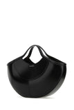 Alexander Mcqueen Women Black Leather The Cove Shopping Bag