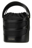 Alexander Mcqueen Women Black Leather The Rise Bucket Bag