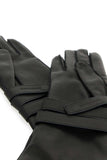 Saint Laurent Women Black Leather Gloves
