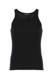 Dolce & Gabbana Men Black Cotton Tank Top
