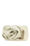 Burberry Women Ivory Nappa Leather Rose Clutch