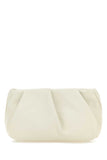 Burberry Women Ivory Nappa Leather Rose Clutch