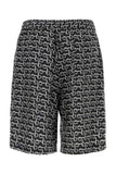 Burberry Men Printed Silk Bermuda Shorts