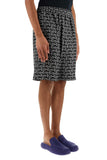 Burberry Men Printed Silk Bermuda Shorts