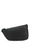 Burberry Men Slate Leather Large Shield Crossbody Bag