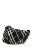 Burberry Men Embroidered Fabric Shield Crossbody Bag