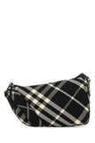 Burberry Men Embroidered Fabric Shield Crossbody Bag