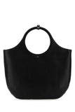 Courreges Women Black Leather Large Holy Handbag